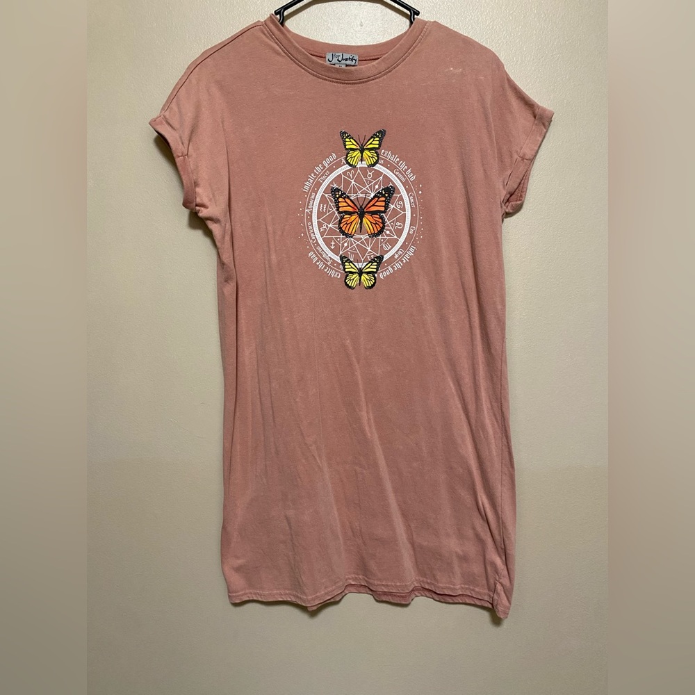 J for Justify Medium Pink Tee Shirt Dress